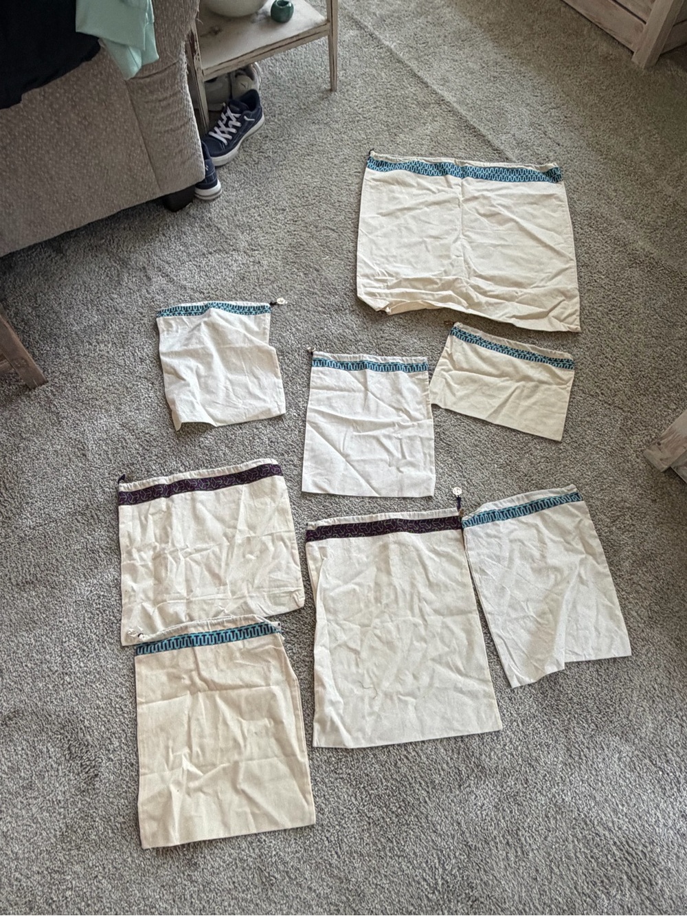 Lot of 8 Tory Burch dust bags
